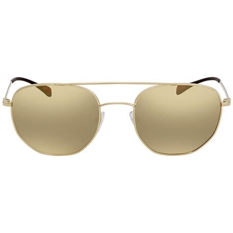 prada ps 56 ss|Prada Linea Rossa Gold Mirror Pilot Sunglasses PS56SS .